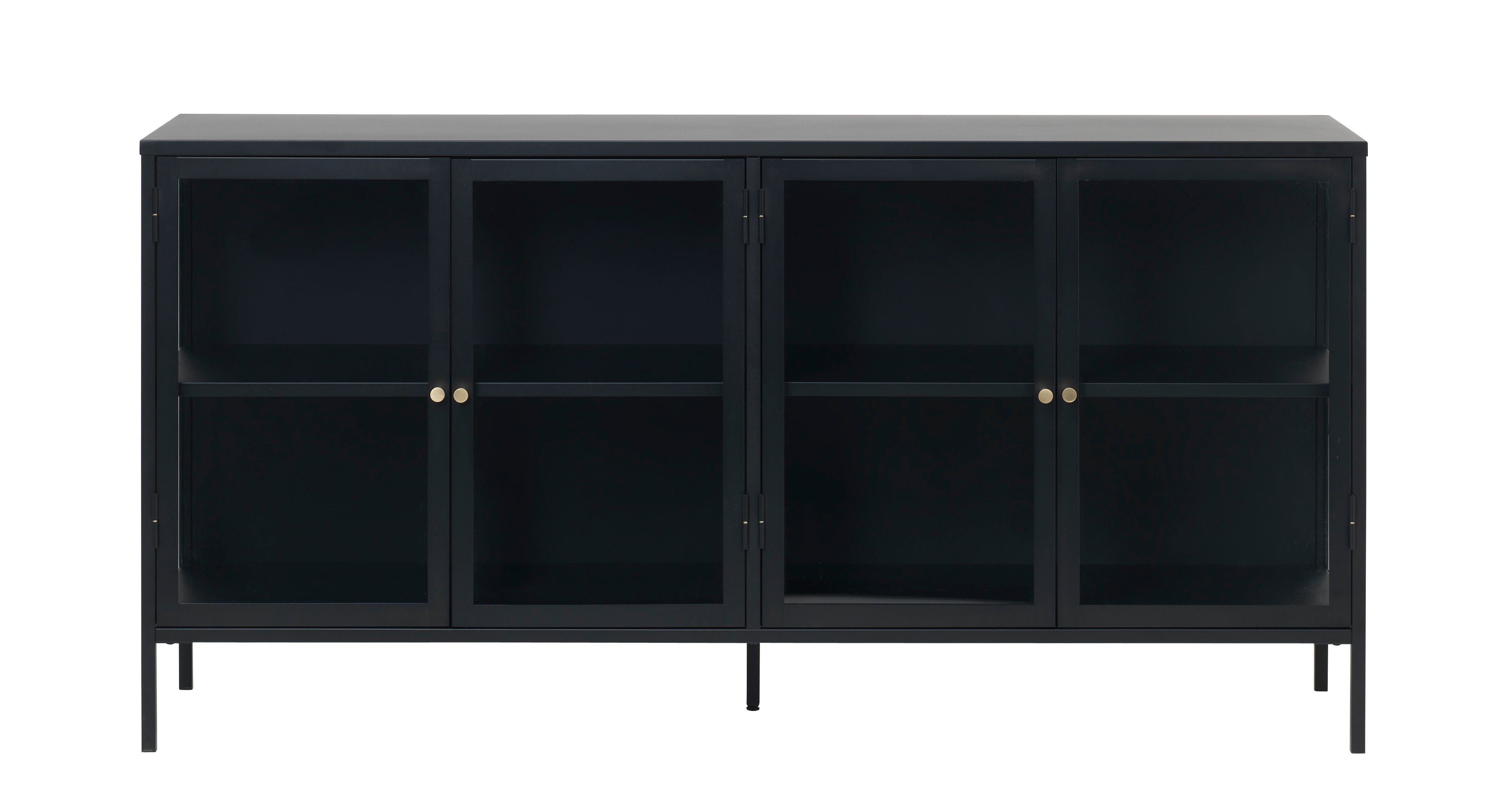 ebuy24 Sideboard Carmel Sideboard mit 4 Glastüren Stahl schwar. Reduzierter Preis € 396,98. Unverbindliche Preisempfehlung € 508,95