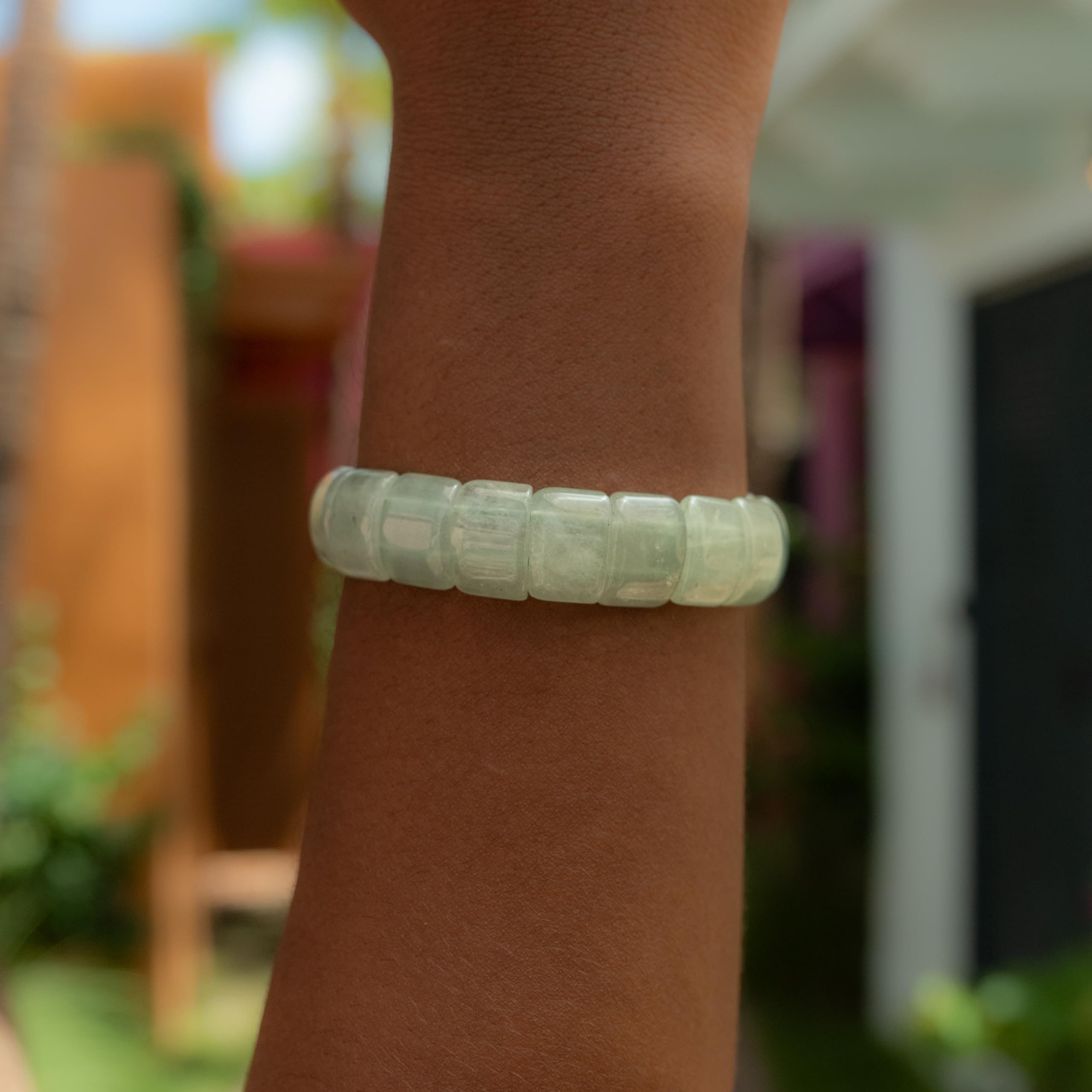 Made by Nami Armband Grünes Edelstein Chakra Armband Damen aus echten Stein günstig online kaufen