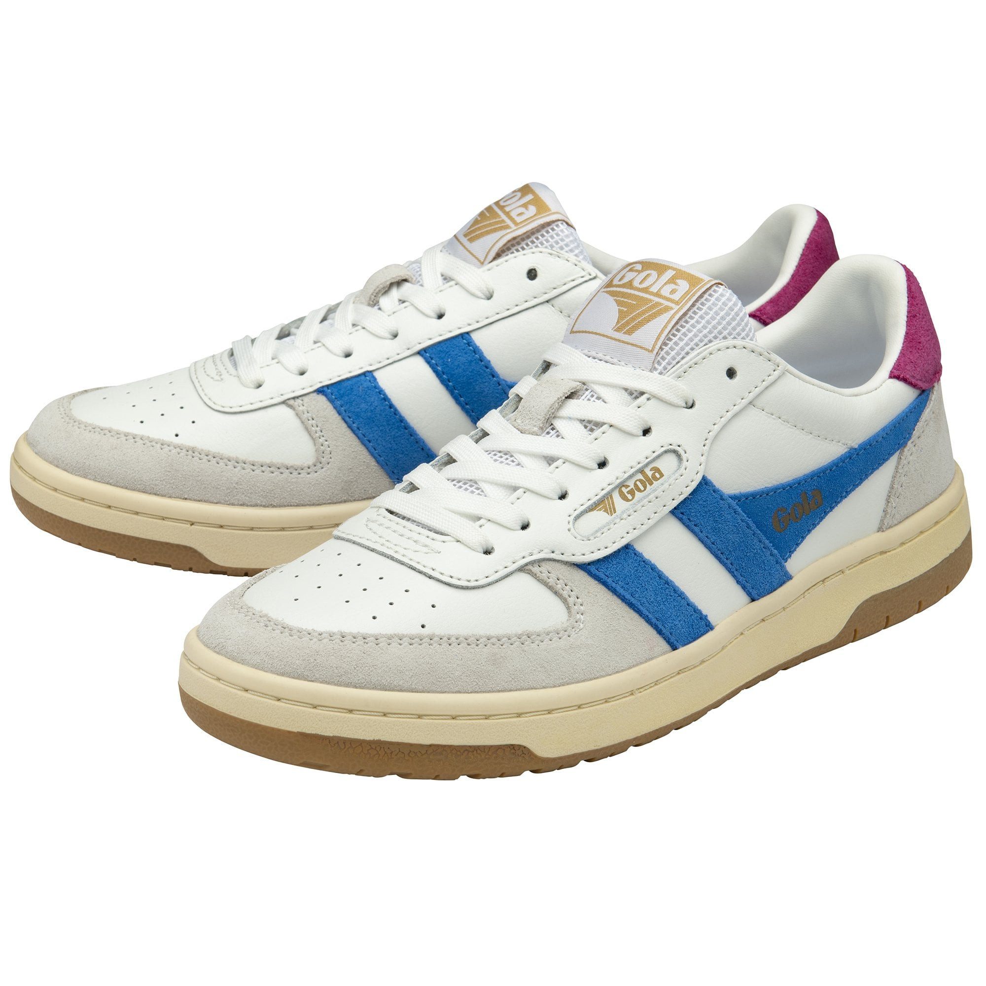 Gola Hawk 2025 weiss/pazificblau/fuchsiapink Damen Sneaker