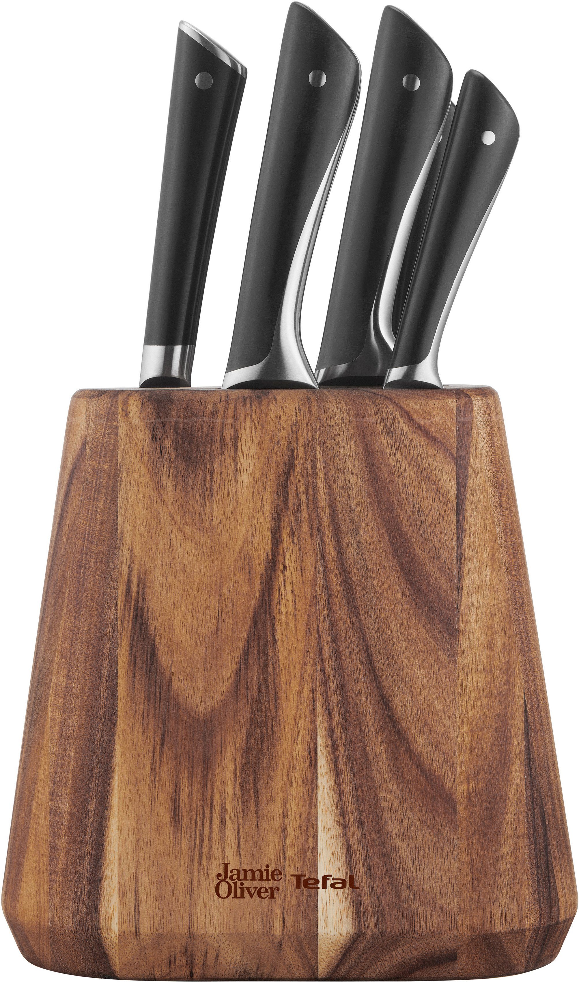 Tefal Messerblock K267S7 Jamie Oliver (7tlg), hohe Leistung, unverwechselbares Design, widerstandsfähig/langlebig