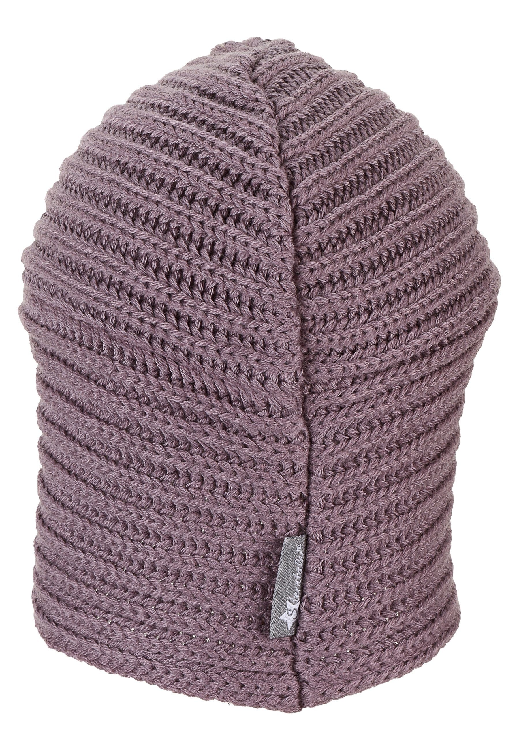 Strickmütze Sterntaler® Turban-Strickmütze lila (1-St)