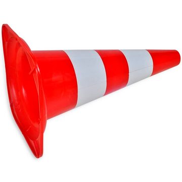DOTMALL Verkehrsschild Verkehrskegel Reflektierend Rot und Weiß, 10 Pylonen im Set