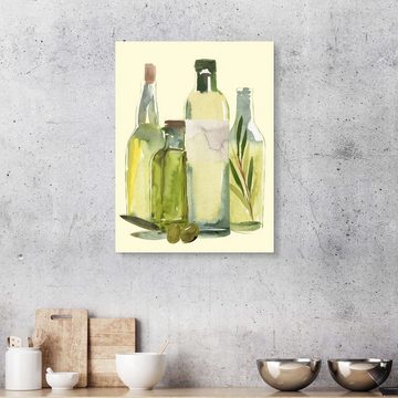 Posterlounge Acrylglasbild Annie Warren, Olivenöl-Set, Küche Malerei