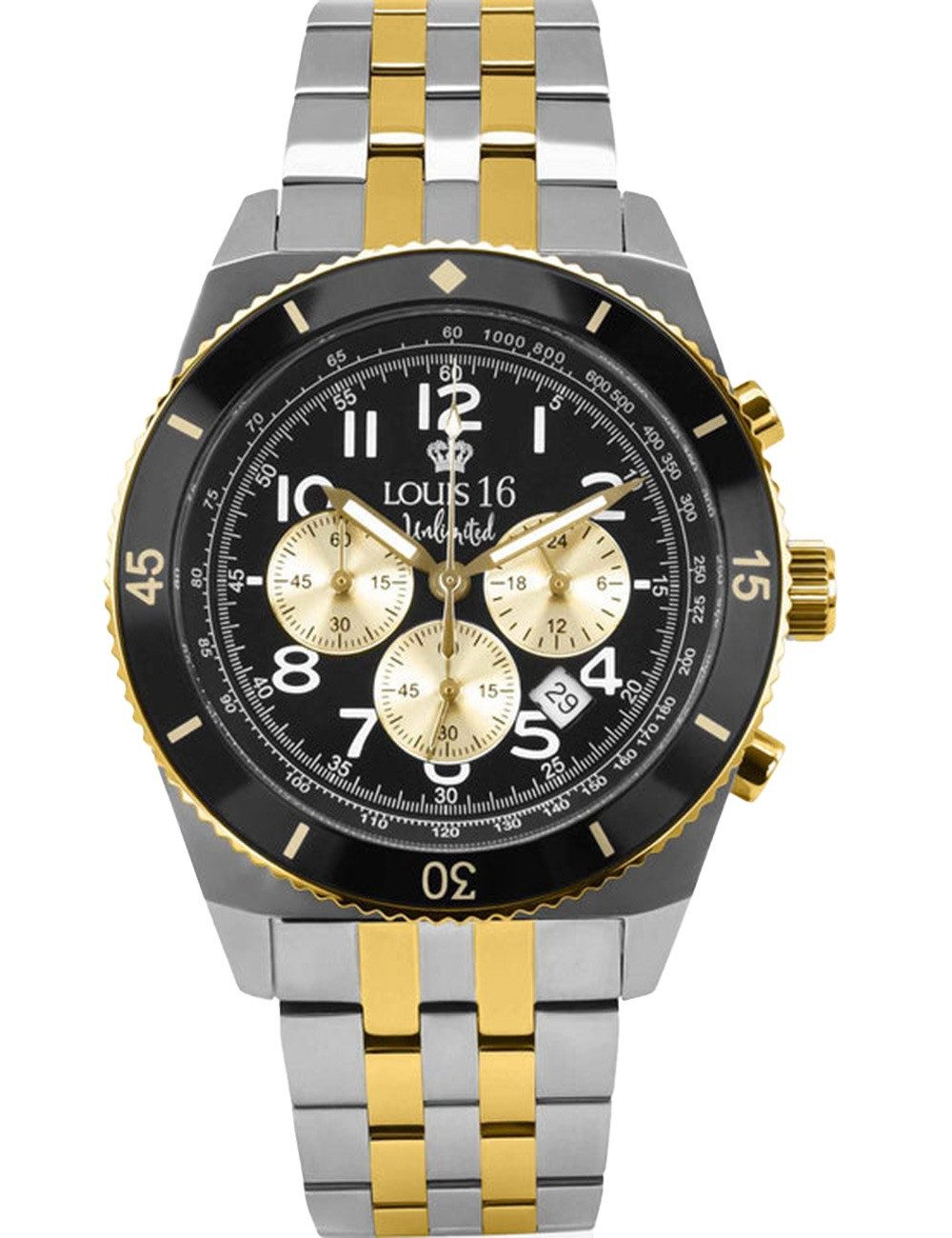 Quarzuhr Louis XVI LXVI3240 Herrenuhr Destrier Chrono Unlimited 43mm 5ATM Louis XVI LXVI3240 Herrenuhr Destrier Chrono Unlimited 43mm 5ATM