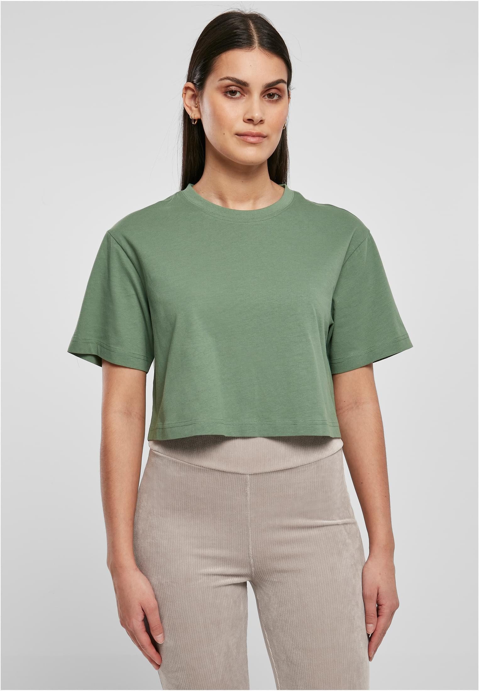 URBAN CLASSICS Rundhalsshirt Damen Short Oversized T-Shirt
