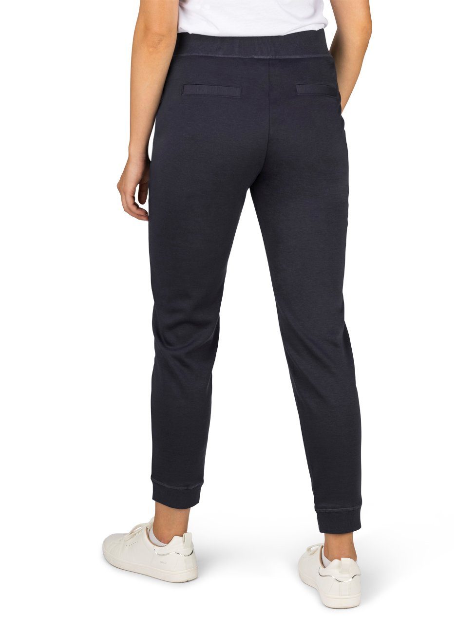 DENIMFY Sweathose Damen mit Slim Trainingshose Fit DFLina Jogginghose Navy Stretch (59400)