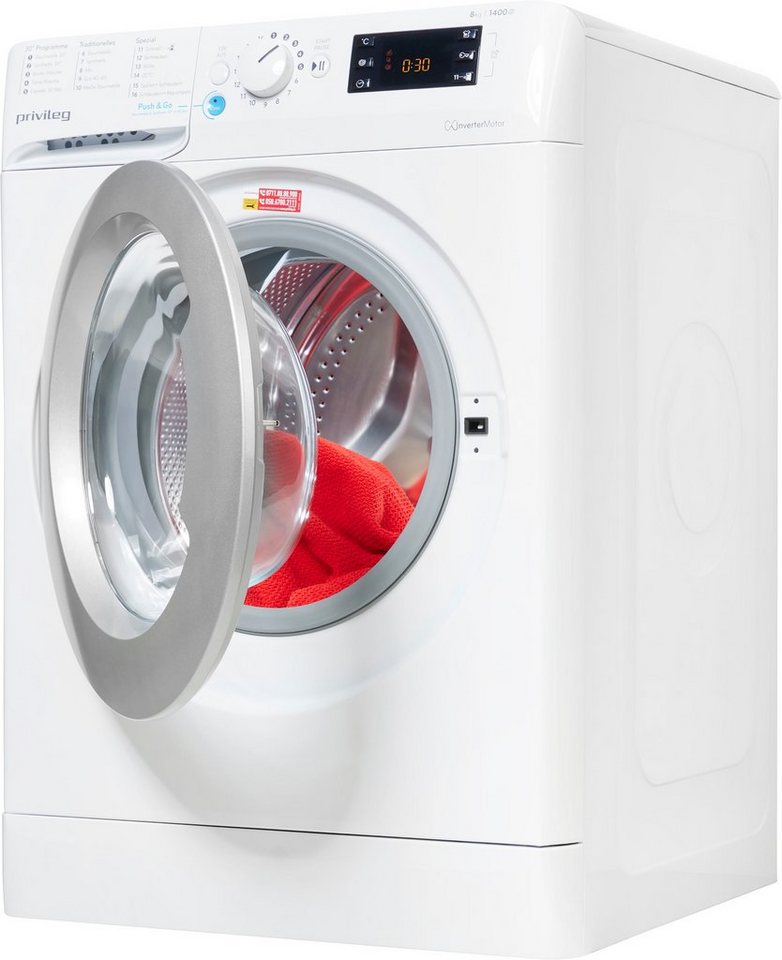 Privileg Waschmaschine PWF X 853 N, 8 kg, 1400 U/min