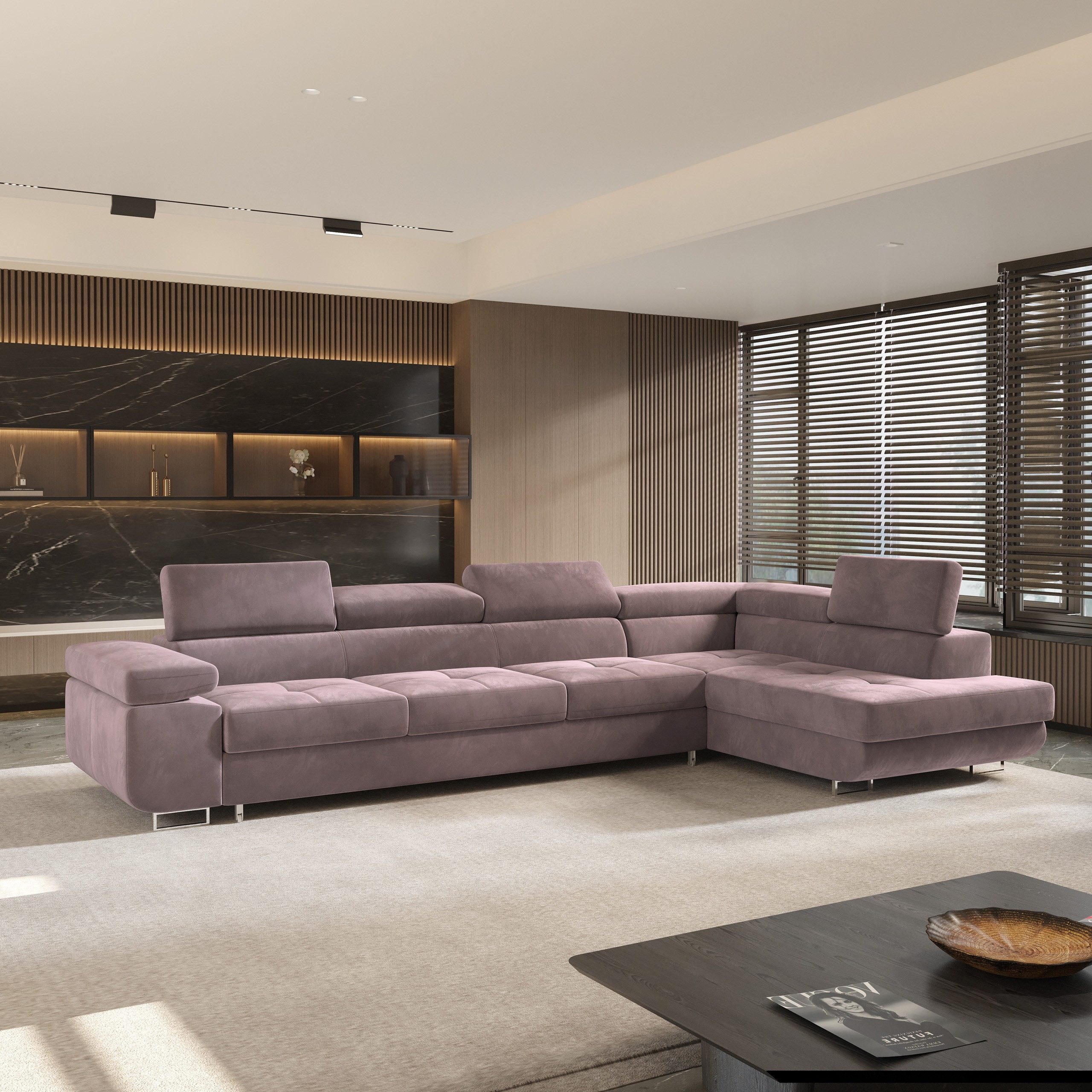 Masseno Ecksofa VICENTE mit Schlaffunktion L-Form, günstig online kaufen