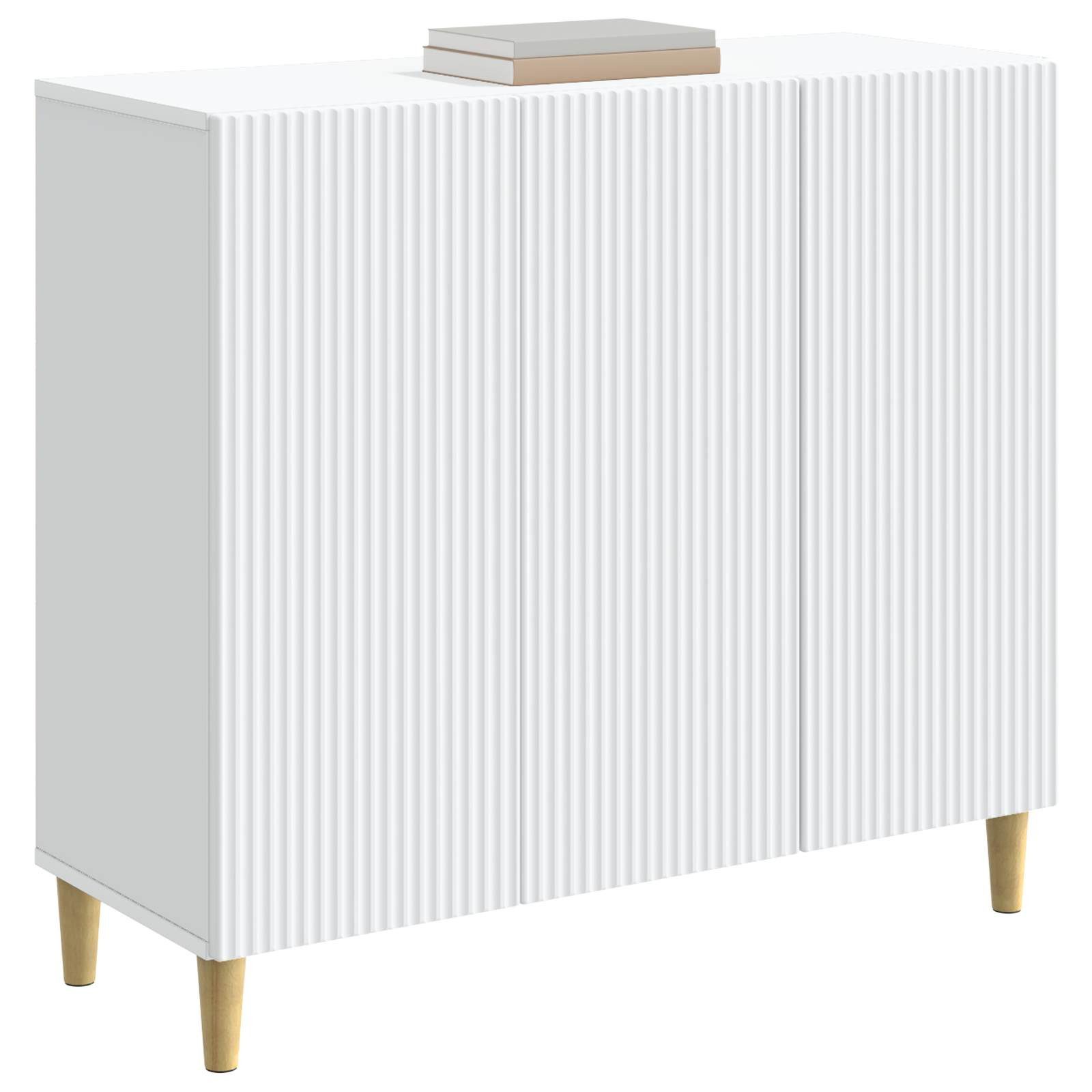 vidaXL Sideboard Sideboard Weiß 89 x 34,5 x 80 cm Holzwerkstoff (1 St)