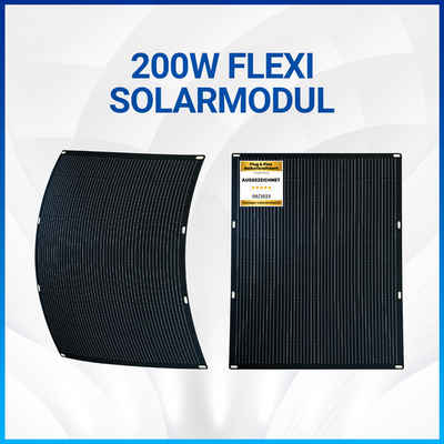 SOLAR-HOOK etm 200W Flexibles Solarmodul Monokristallin Flexibles Solarpanel Solar Panel