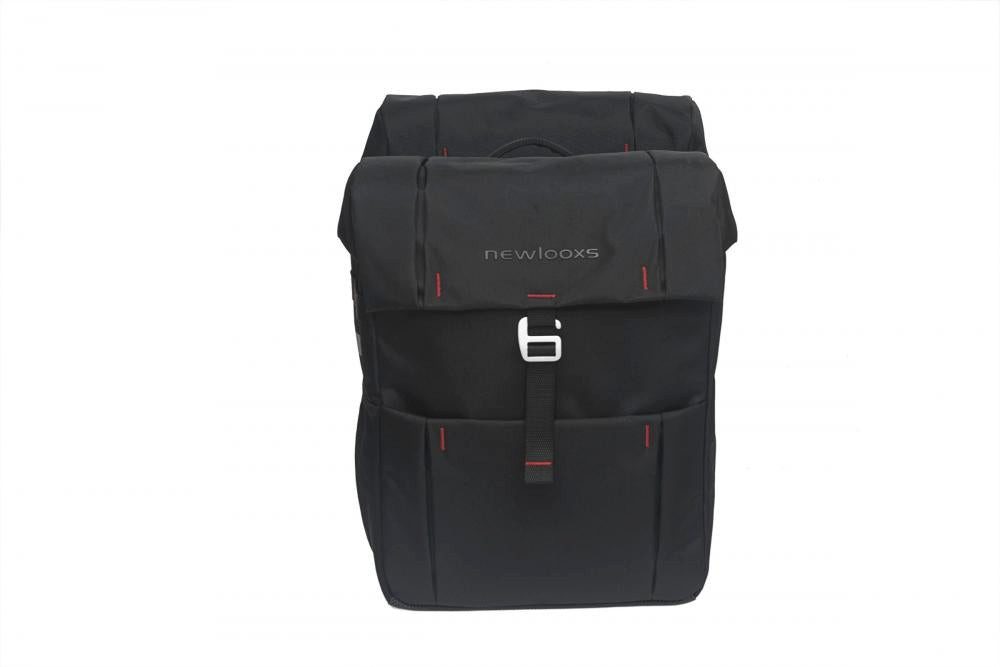 newlooxs Fahrradtasche New Looxs Doppeltasche Vigo Double schwarz 40x31x15 cm 37l