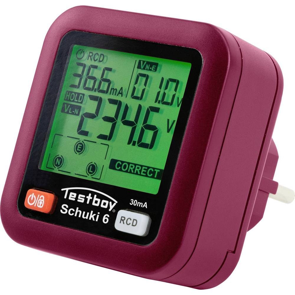 Testboy Spannungsprüfer Testavit Schuki 6 Steckdosentester 61610000