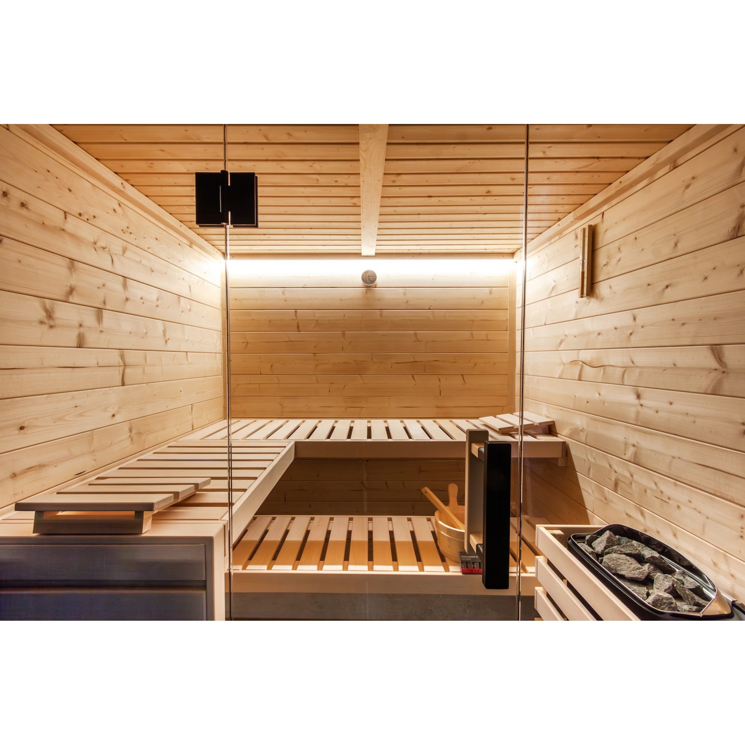 HARVIA Sauna Harvia Family Large Saunakabine Massivholzsauna aus Fichte