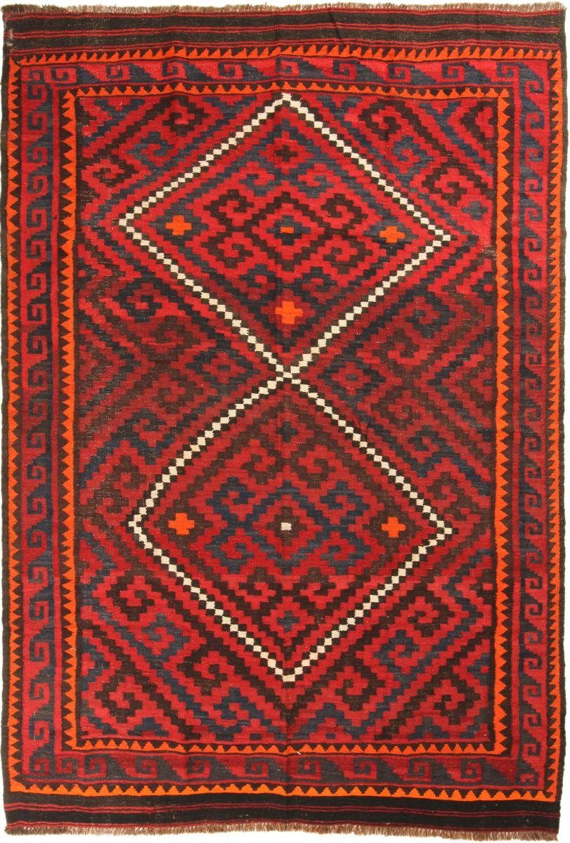Orientteppich Kelim Afghan Antik 166x238 Handgewebter Orientteppich, Nain Trading, rechteckig, Höhe: 3 mm