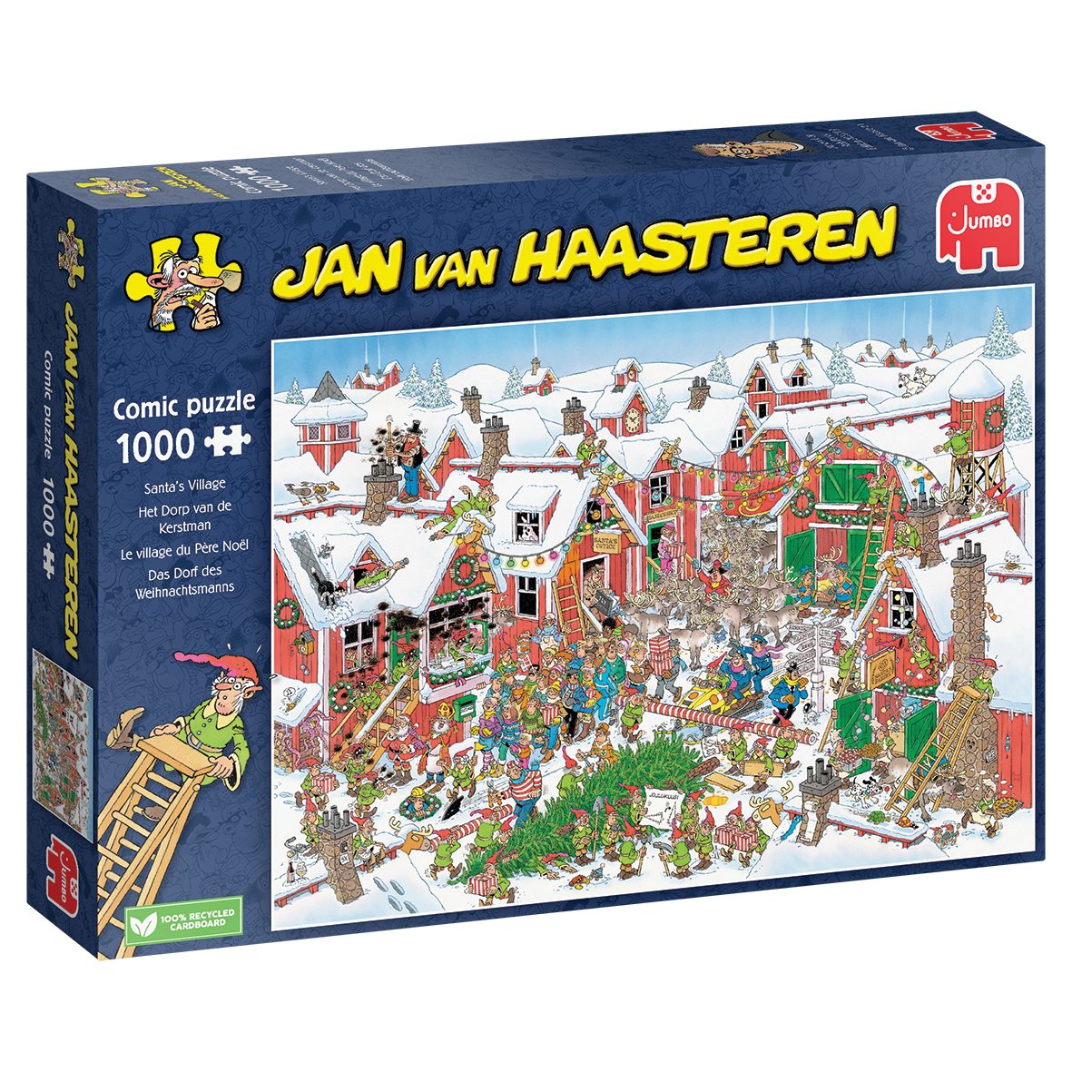 Jumbo Spiele Puzzle Jan van Haasteren Das Dorf des Weihnachtsmanns, 1000 Puzzleteile