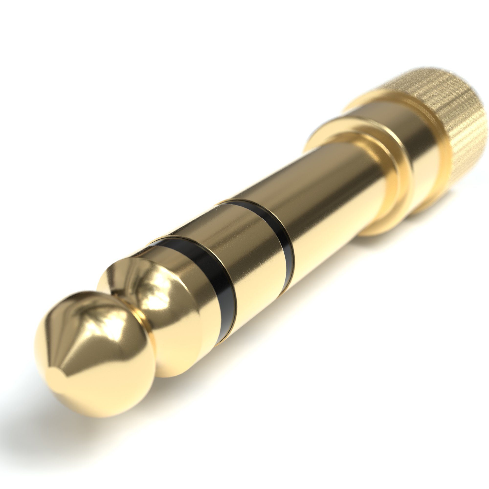 JAMEGA Klinke Adapter 3.5mm auf 6.35mm verGoldete Stecker Aux Stereo Audio Audio-Adapter – Bild 5 von 5