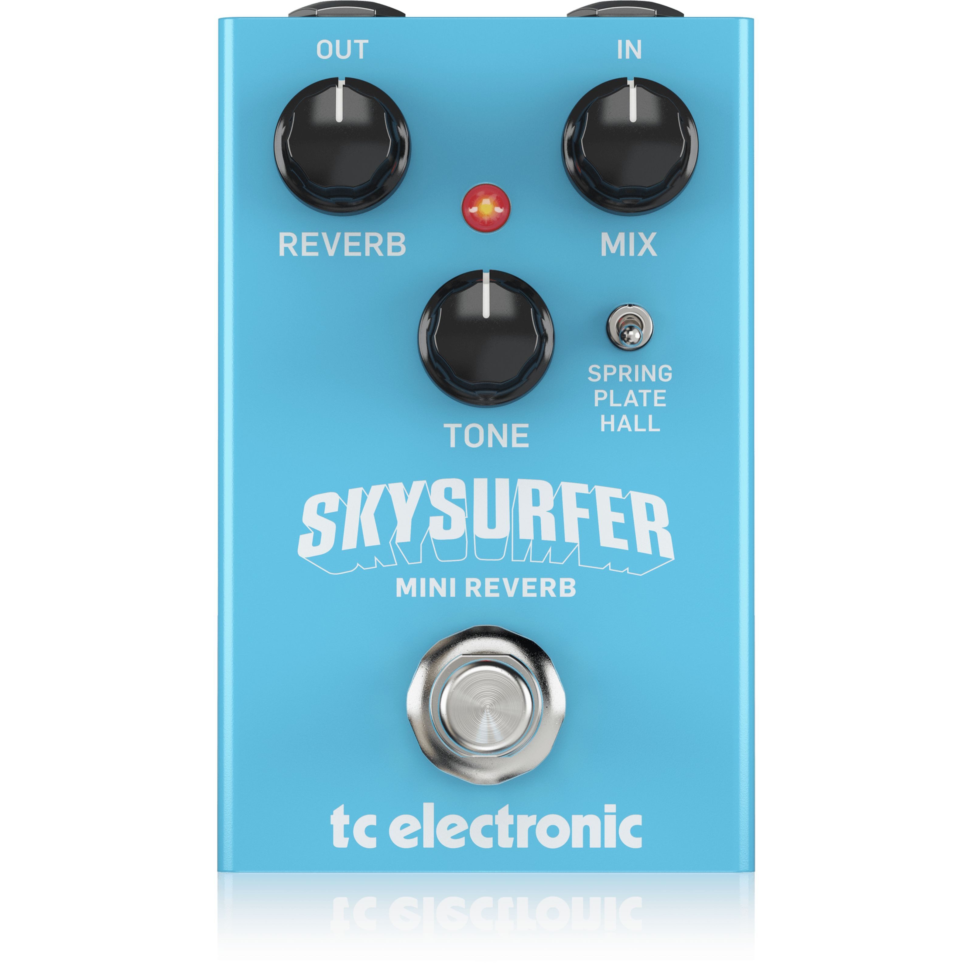 TC Electronic Musikinstrumentenpedal, Skysurfer Mini Reverb - Effektgerät für Gitarren