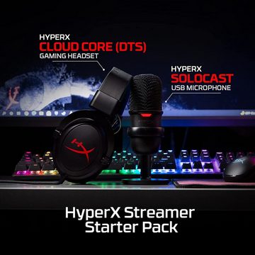 HyperX Streamer Pack Headset INKLUSIVE Mikrofon PC, PS4, PS5, Xbox, Switch Gaming-Headset