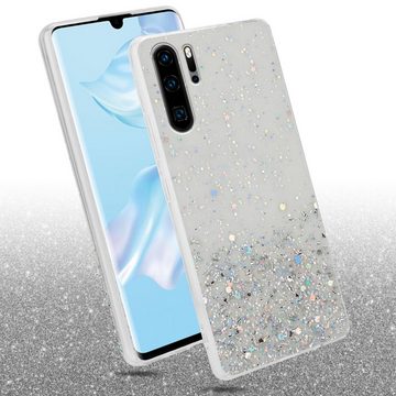 Cadorabo Handyhülle Huawei P30 PRO Huawei P30 PRO, Flexible TPU Silikon Handy Schutzhülle - Hülle - mit Glitzer