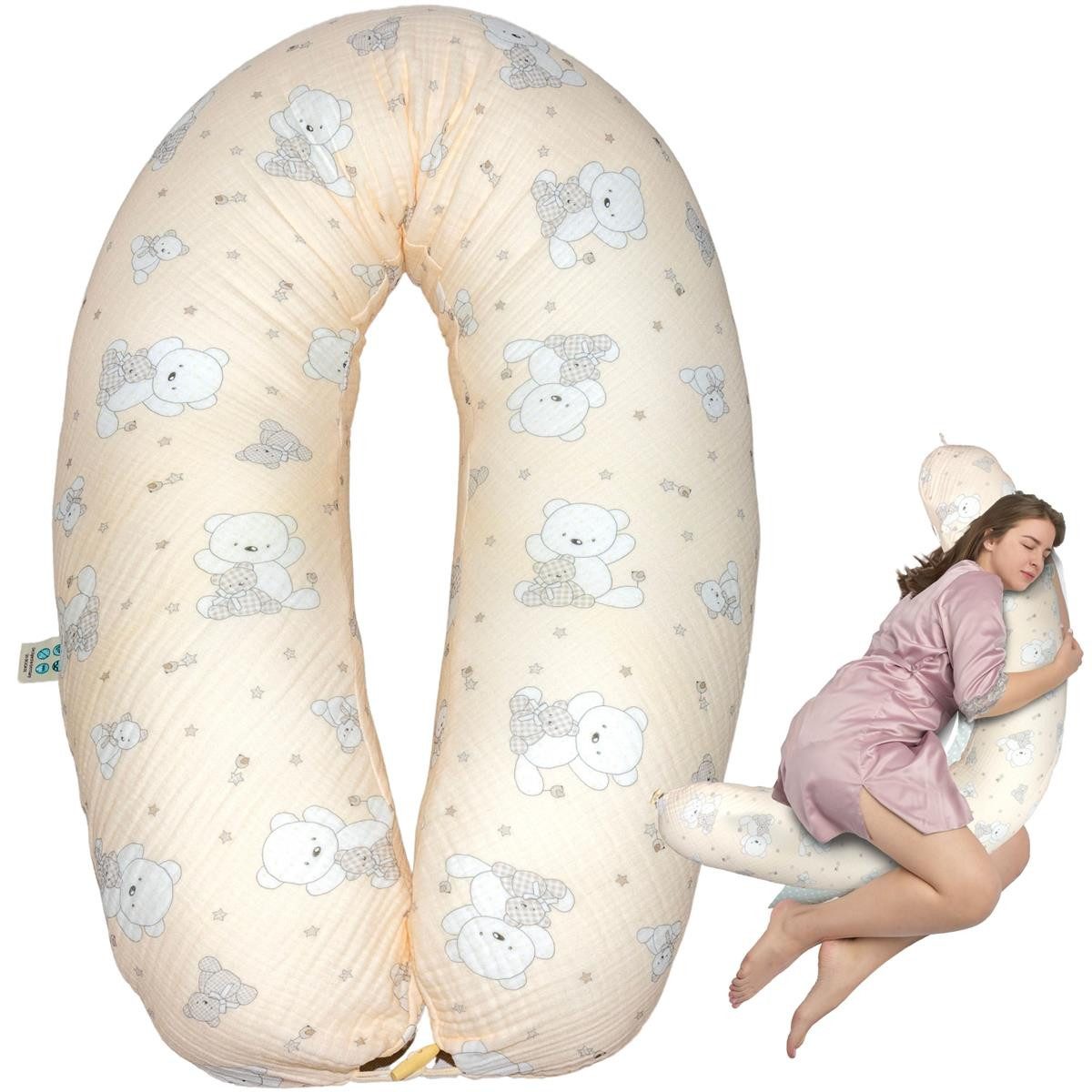 SEI Design Stillkissen Seitenschläferkissen XXL Babynest günstig online kaufen