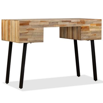 furnicato Schreibtisch Wiederverwertetes Teak Massivholz 110 × 50 × 76 cm