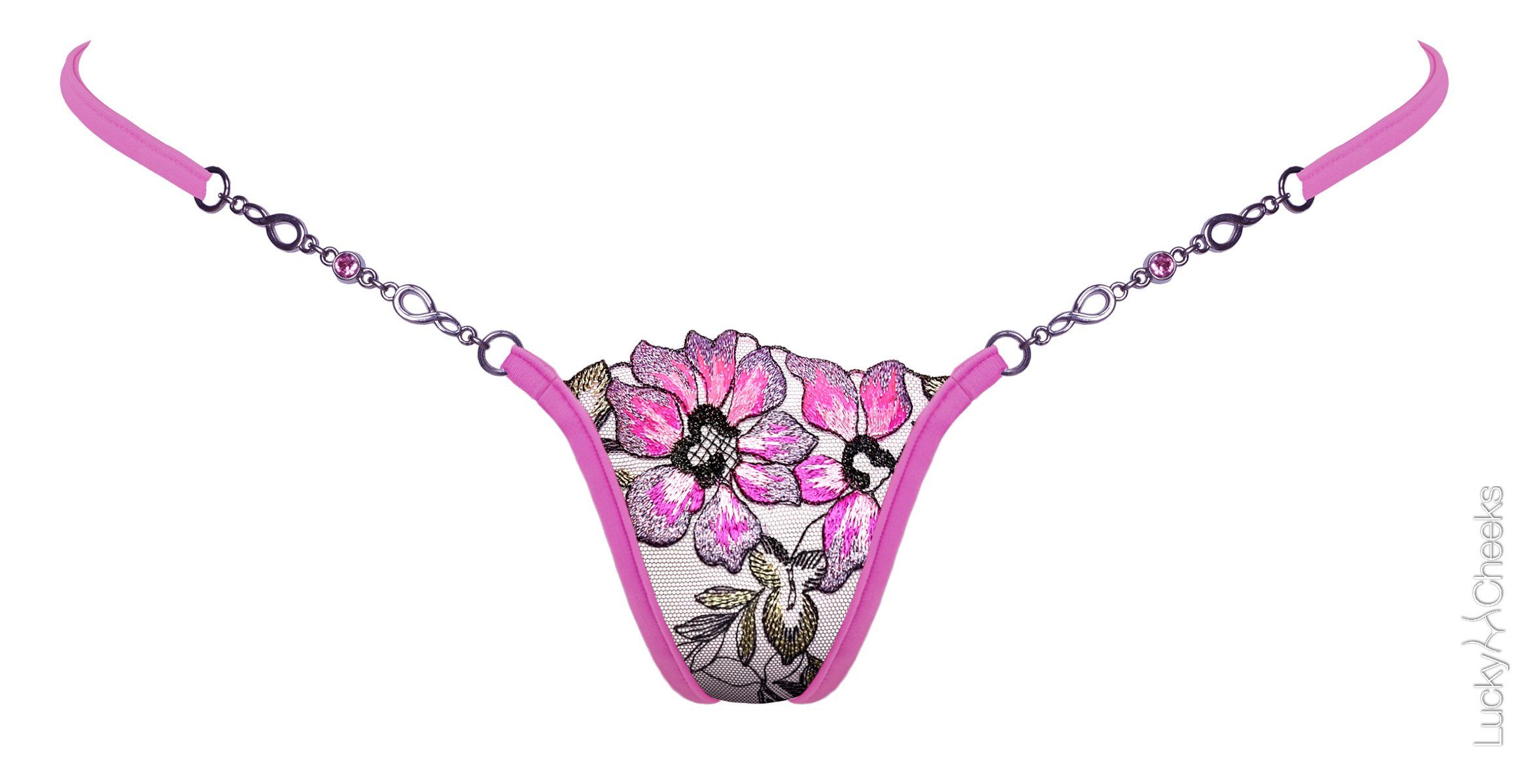 Lucky Cheeks Ministring Garden of Love Pink LC307GLPV