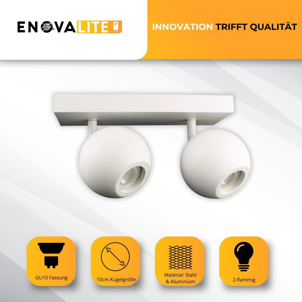 ENOVALITE LED Aufbaustrahler ENOVALITE LED Aufbauspot 14 W weiß
