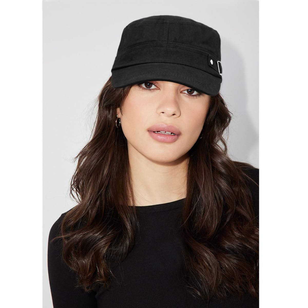 Zaewry Baseball Cap Vintage Military Army Flat Cap Verstellbare Baseballmütze Kappe – Bild 3 von 5