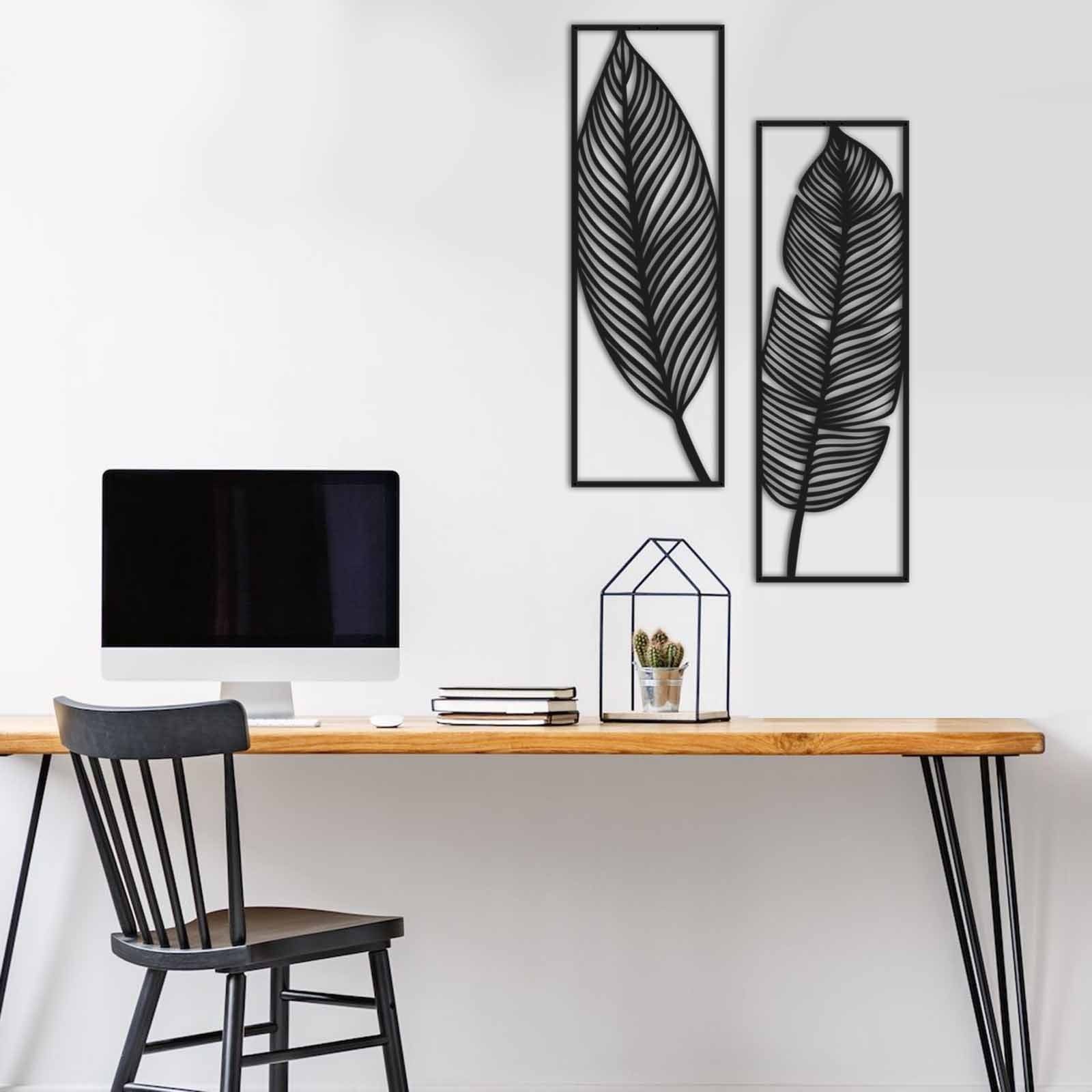 Wallity Wanddekoobjekt 100% METAL (Thickness: 1,5 mm), 24 x 73 cm (2 Pieces günstig online kaufen