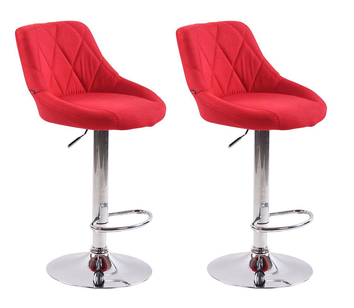 Barhocker 2er Set Barhocker Lazio Stoff