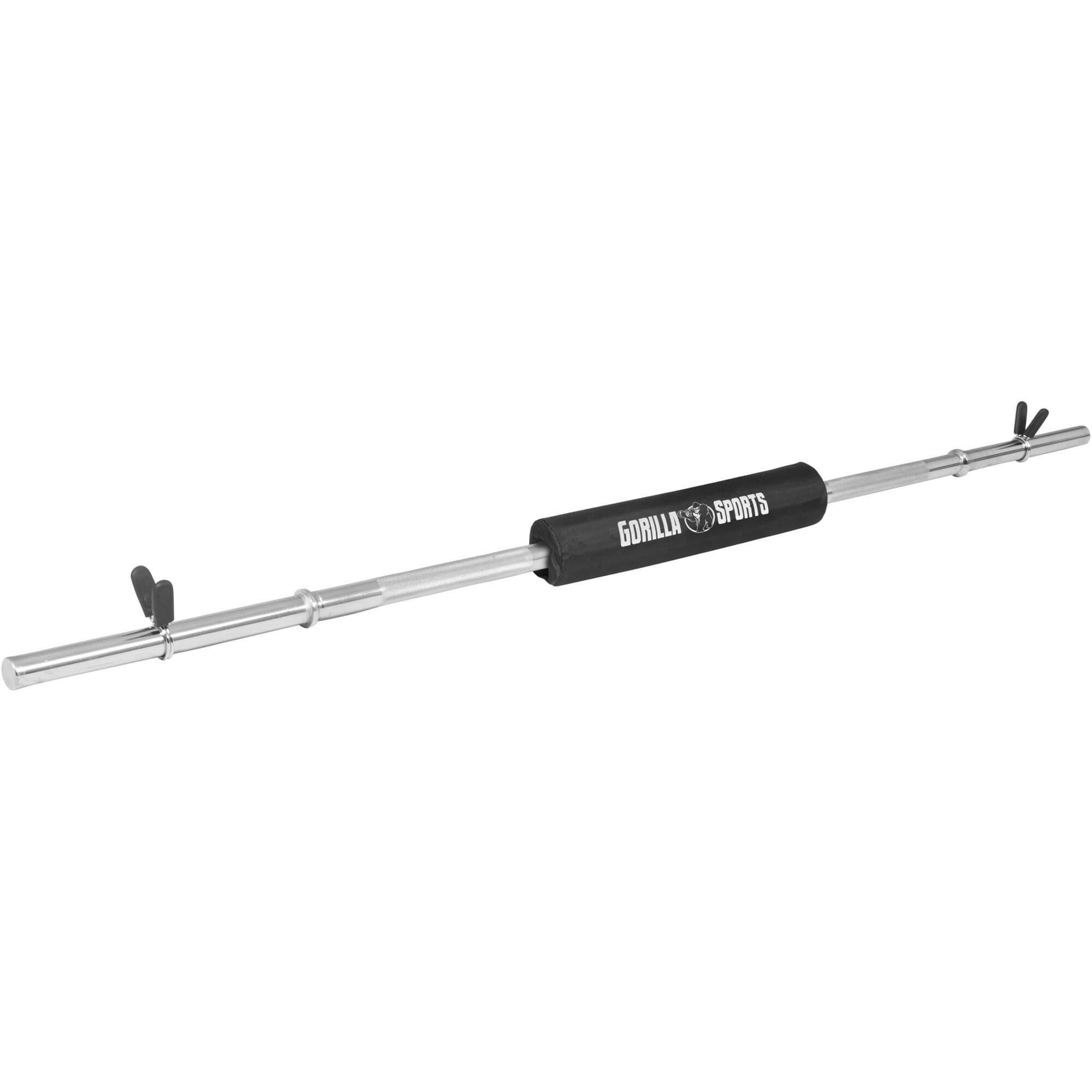 GORILLA SPORTS Langhantelstange 170cm Langhantel Feder inkl. Nackenpolster, 170 cm (4-tlg)