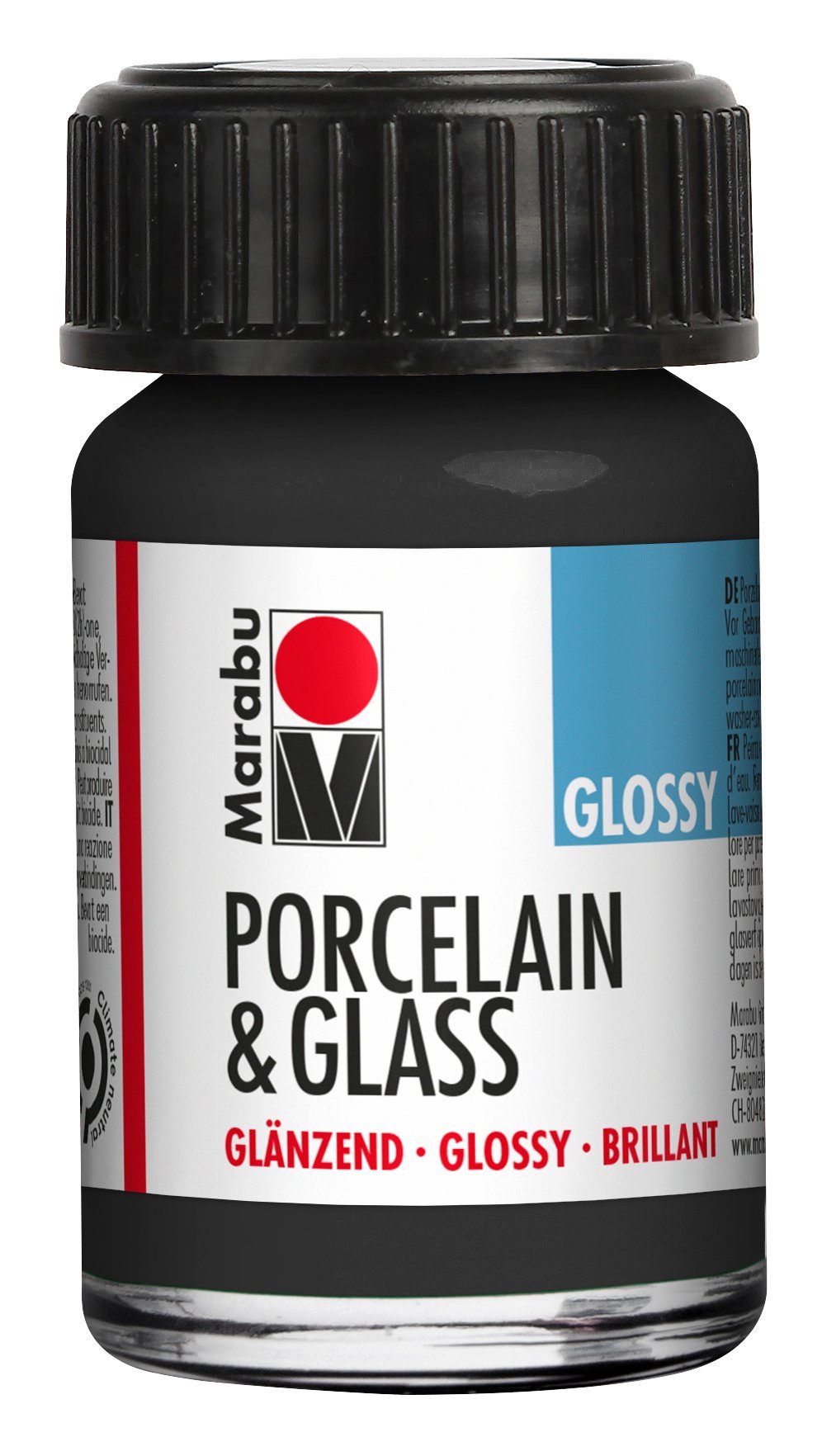 Marabu Bastelfarbe Porcelain & Glass Glossy, 15 ml