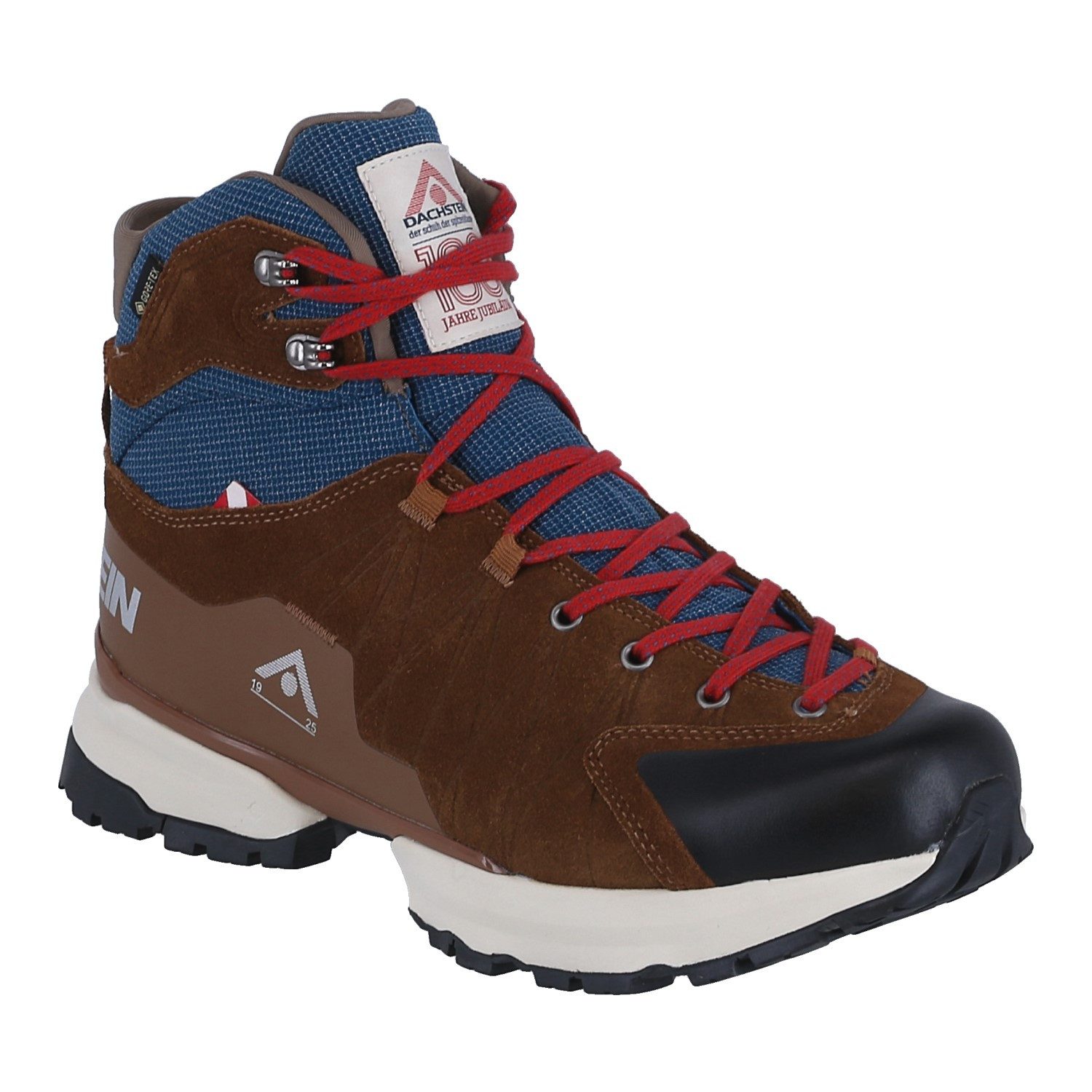 Dachstein Wildspitze GTX 1925 (Veloursleder, wasserdicht) braun/blau Herren Wanderschuh