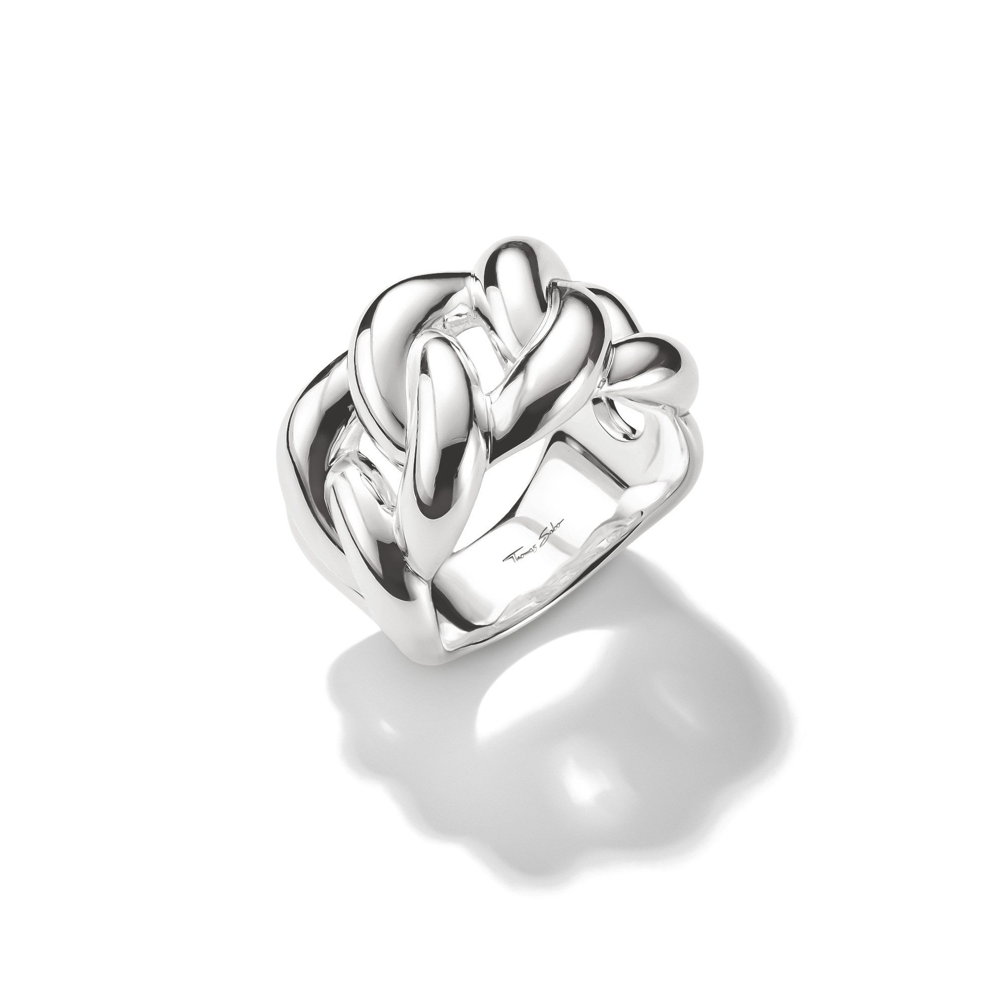 THOMAS SABO Fingerring Bold Elegance Ring in geflochtener Optik