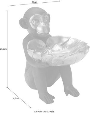 Leonique Dekofigur Affe mit Schale