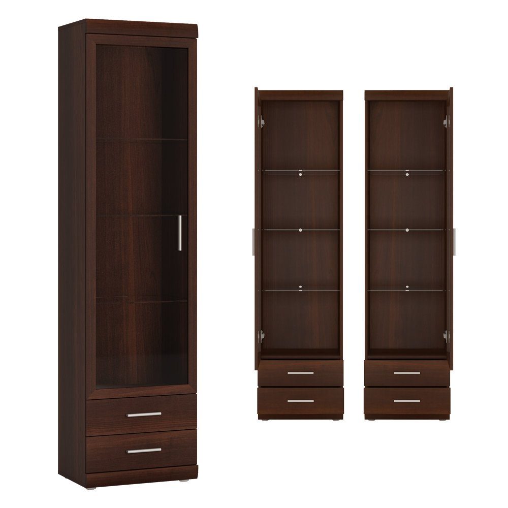 Lomadox Vitrine IMPERIA-129 Wohnzimmer schmal 50 günstig online kaufen