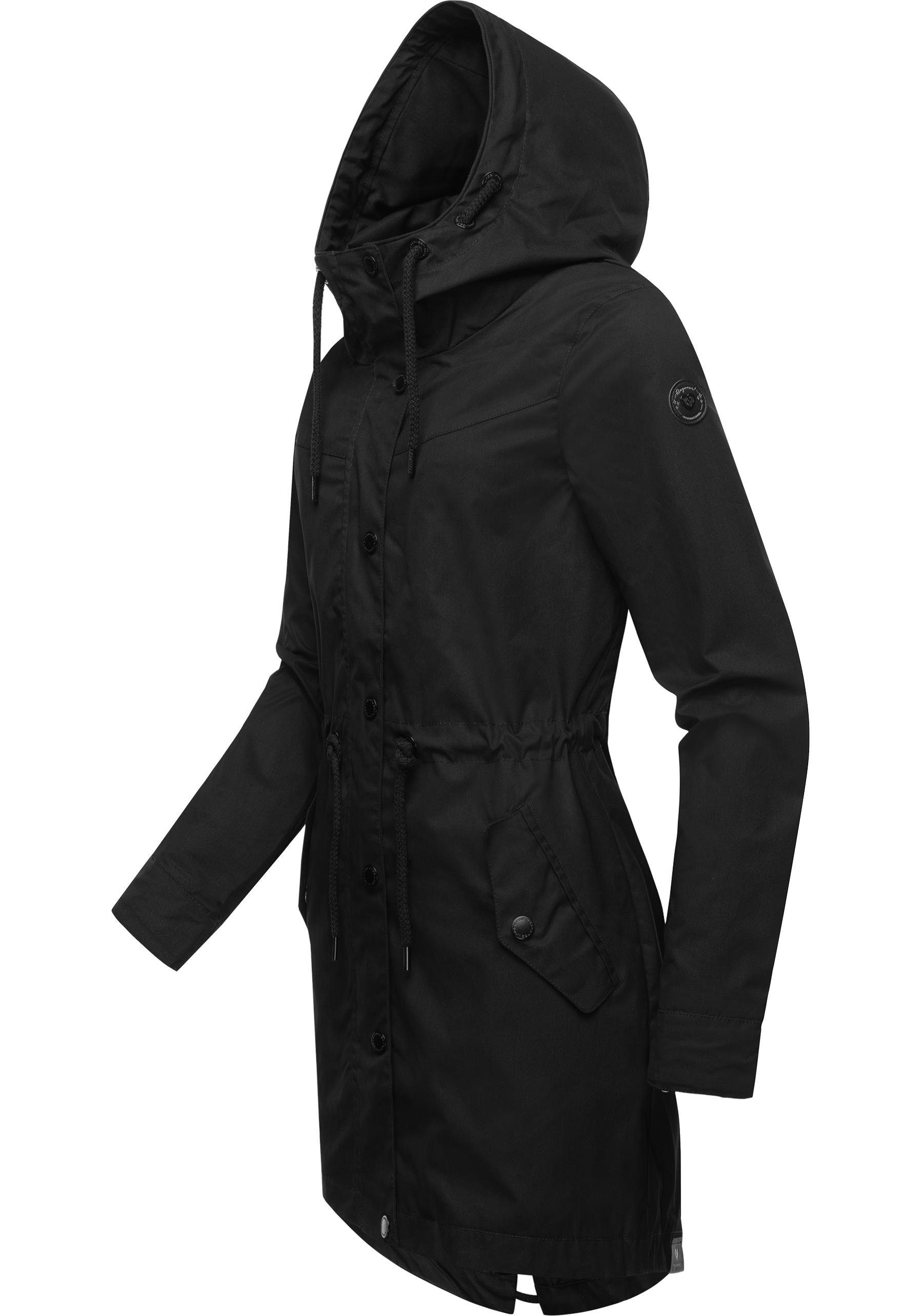 Ragwear Parka Canny stylische Übergangsjacke mit großer Kapuze