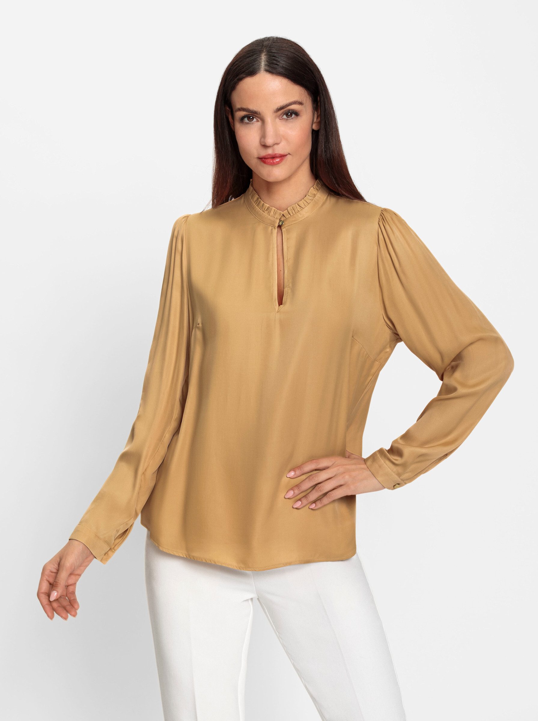 heine Klassische Bluse Bluse mit Stehkragen . günstig online kaufen