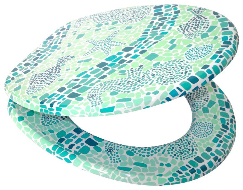 Sanilo WC-Sitz Mosaic World Green, mit günstig online kaufen