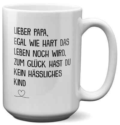 22Feels Tasse Papa Geschenk Vatertag Vater Geburtstag Herrentag Männer Weihnachten, Keramik, XL, Made In Germany, Spülmaschinenfest