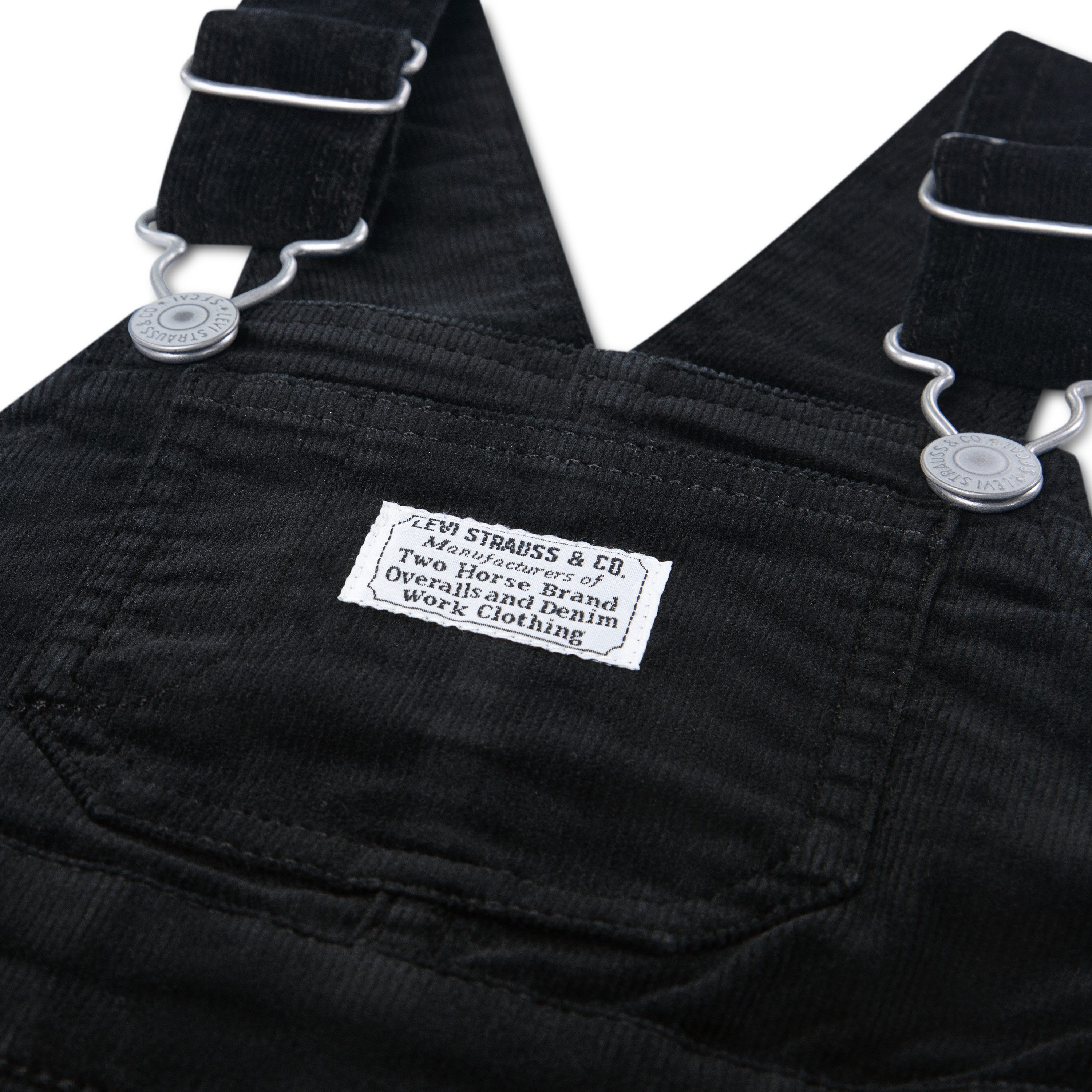 Levi's® Kids Jeanslatzhose LVN DENIM OVERALL wickelfreundliche Knopföffnung, Regular Fit – Bild 3 von 5