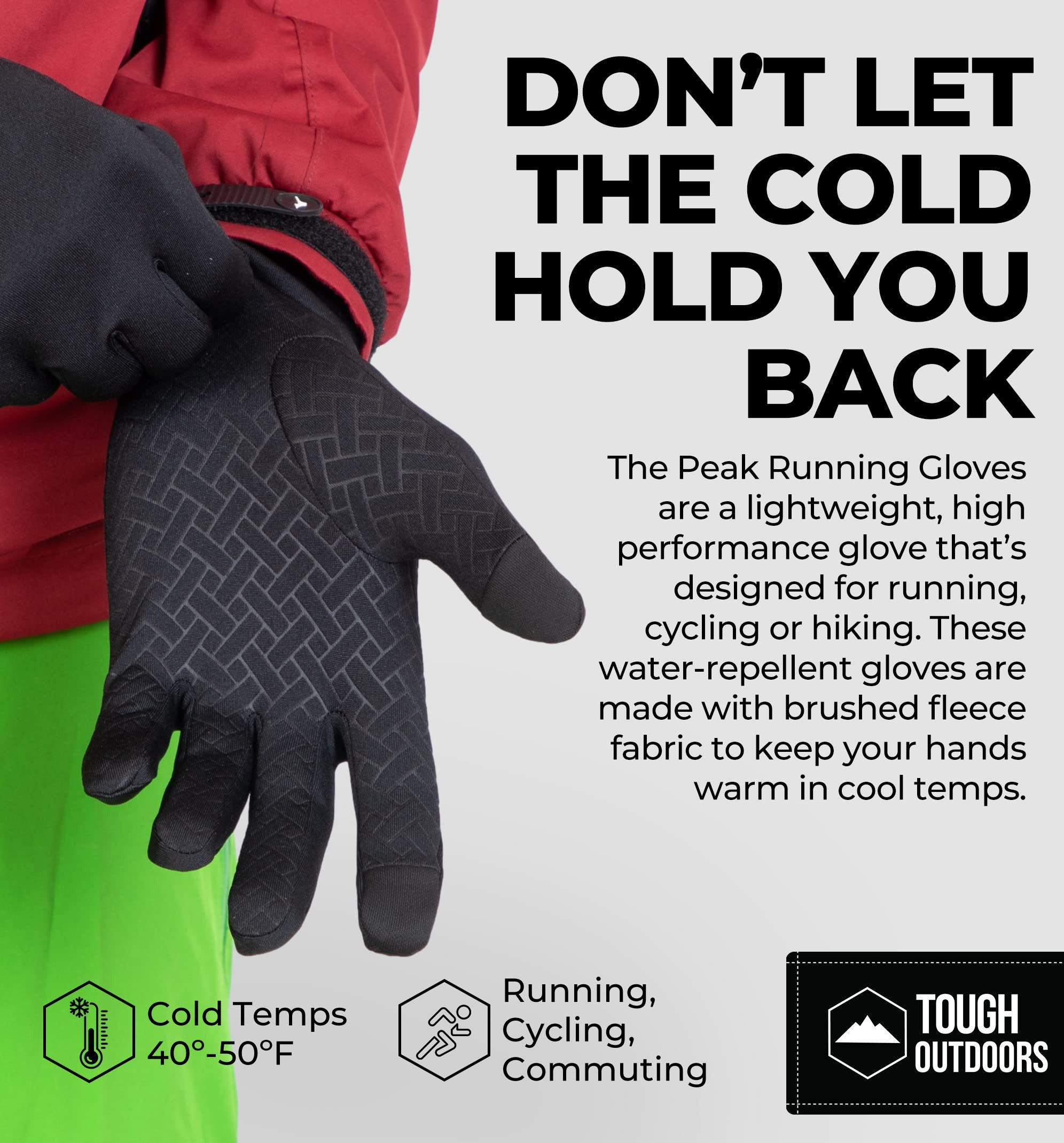 Tough Outfitters Skihandschuhe Tough Outdoors Touchscreen-Laufhandschuhe günstig online kaufen