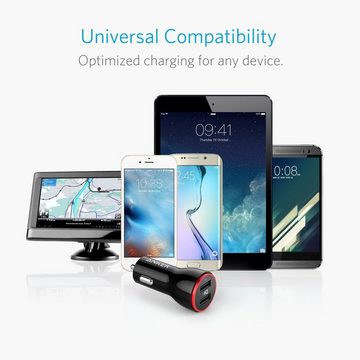 Anker PowerDrive 2 USB-Ladegerät (24W/4.8A 2-Port USB Kfz Ladegerät Power IQ)