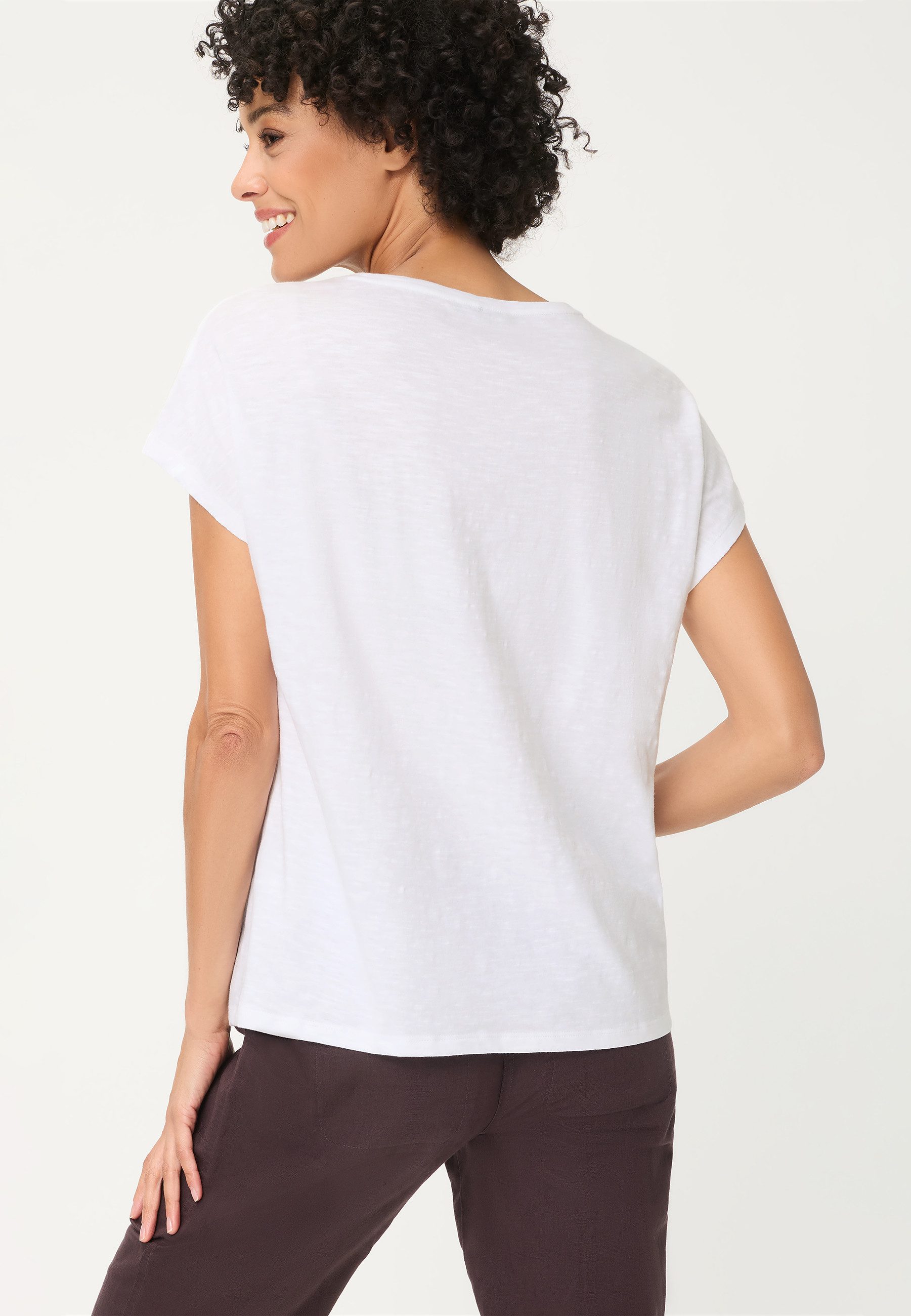 Olsen T-Shirt mit Placement-Print und Rundhalsausschnitt – Bild 2 von 5