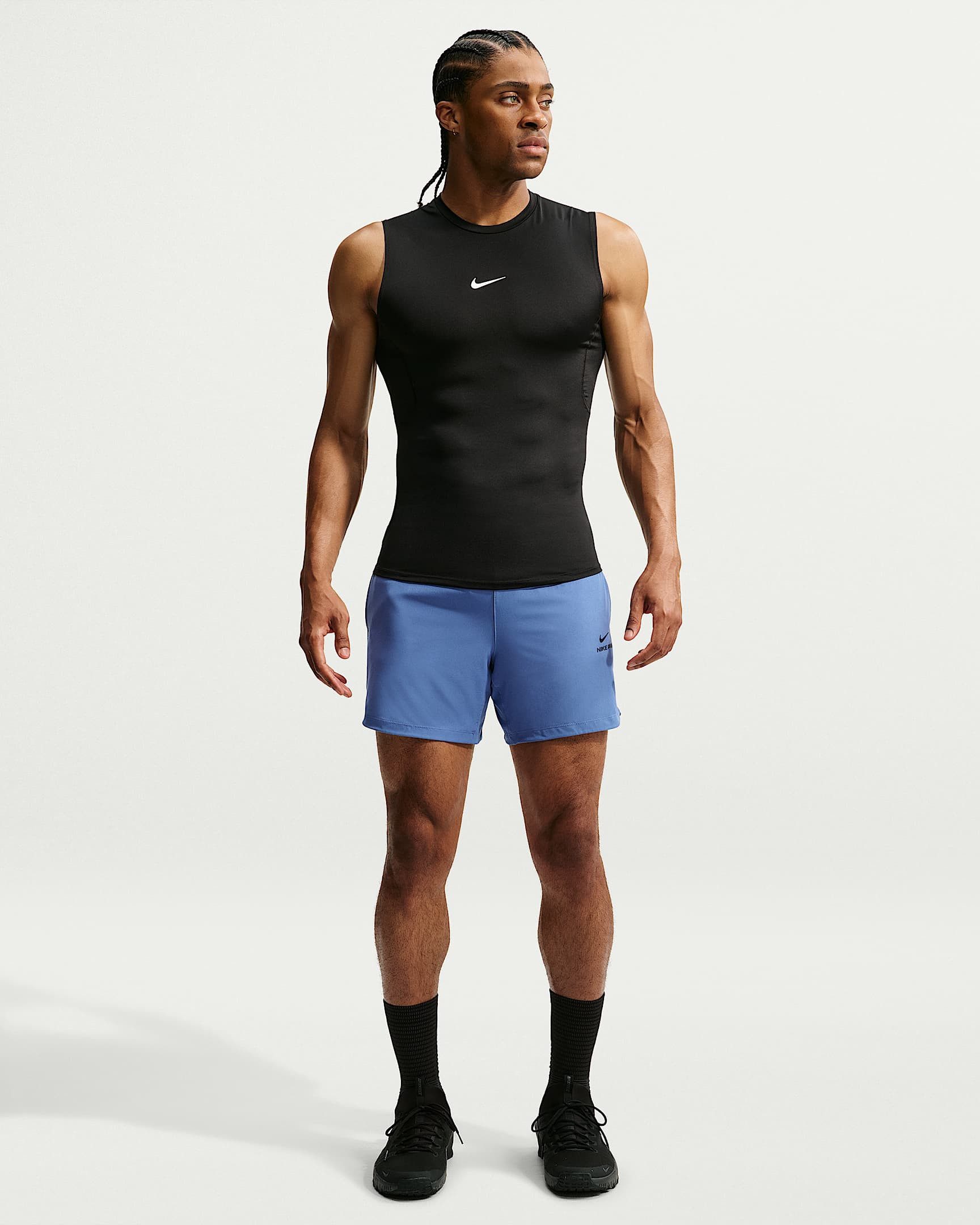 Nike Shorts Nike Pro Training Men's Dri-FIT 6" Shorts für Fitness, mit Reißverschlusstaschen, 6-Zoll-Länge