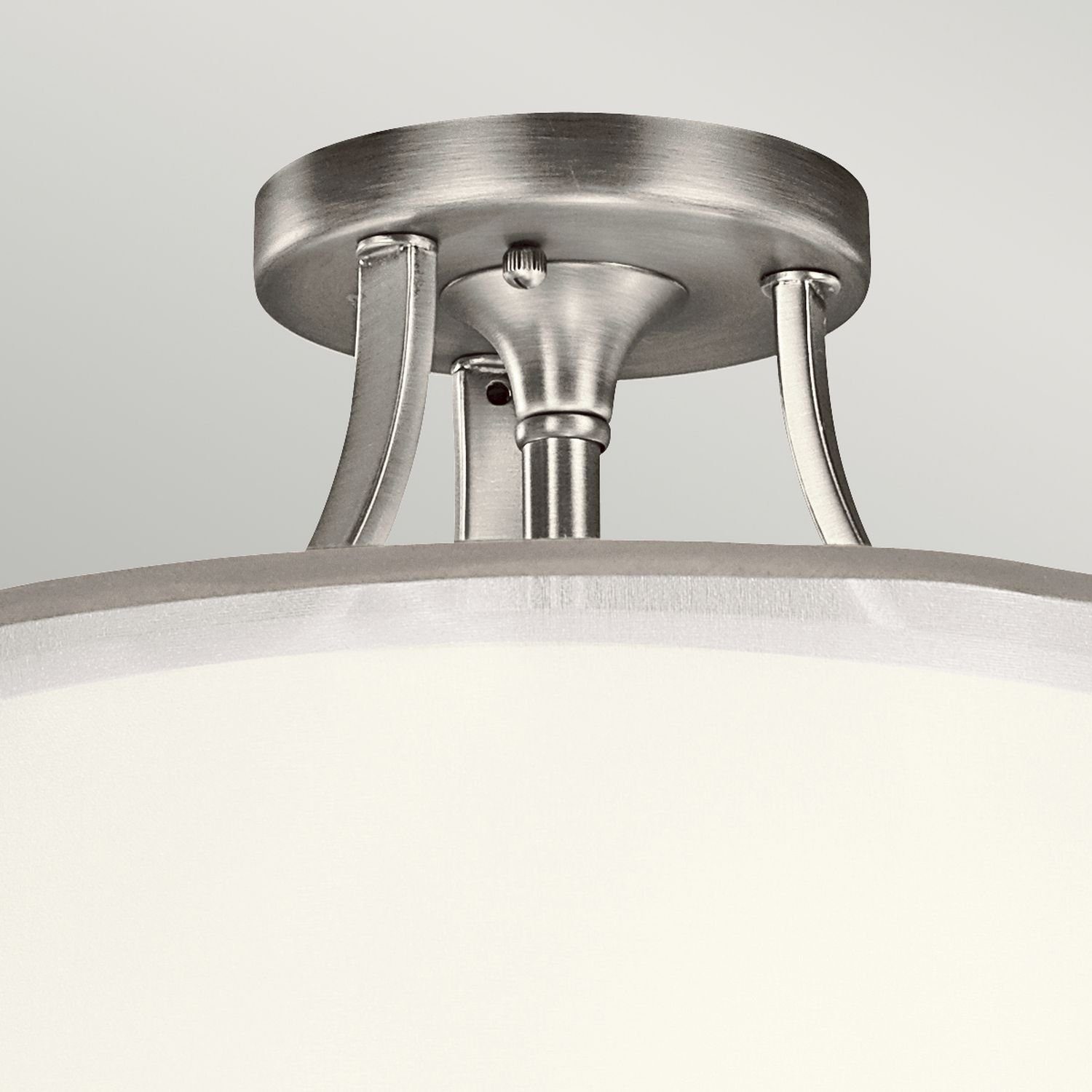Licht-Erlebnisse Deckenleuchte CANELADO, ohne Leuchtmittel, Glas E27 Zinn Deckenlampe Weiß Modern Metall