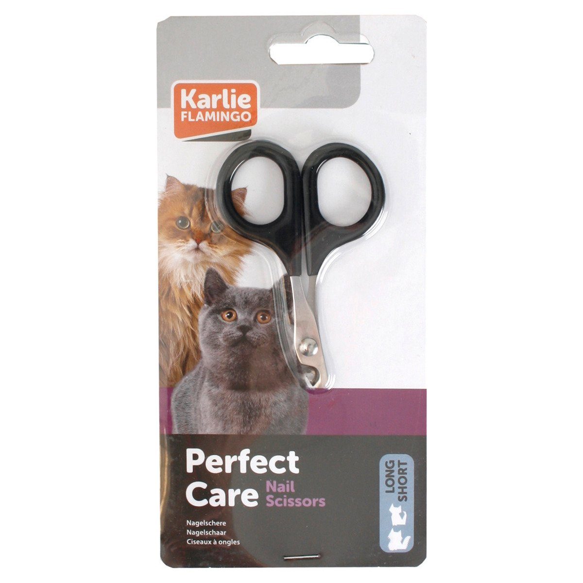 Krallenschneider Nagelschere für Katzen klein schwarz