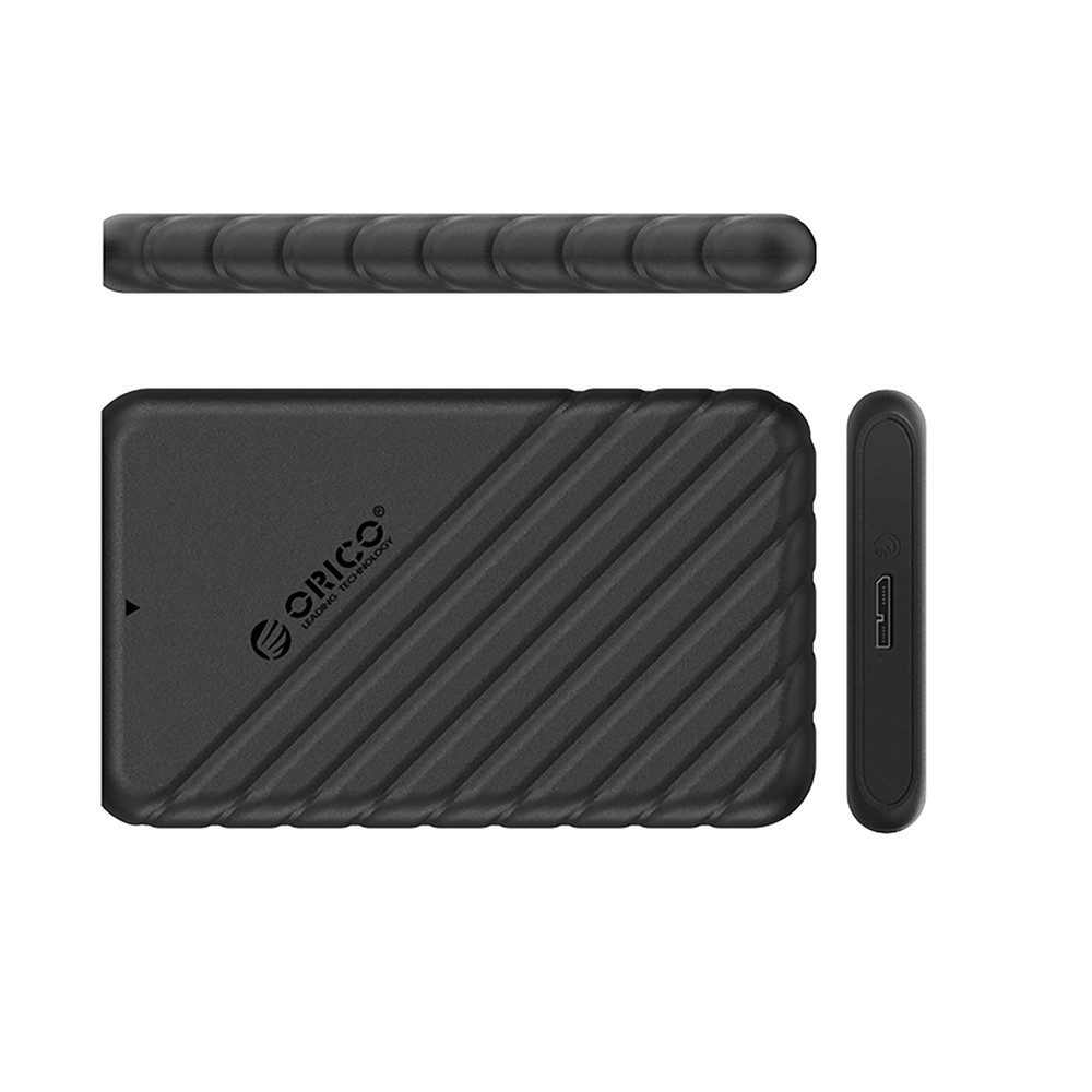 ORICO Festplatten-Gehäuse Laufwerksgehäuse Speichergehäuse Festplattenadapter, (Spar-Set, 1 St., 13 x 8 x 1,5 cm robust), werkzeuglos, USB 3.0, 5 Gbit/s, bis 6 TB, Ruhemodus