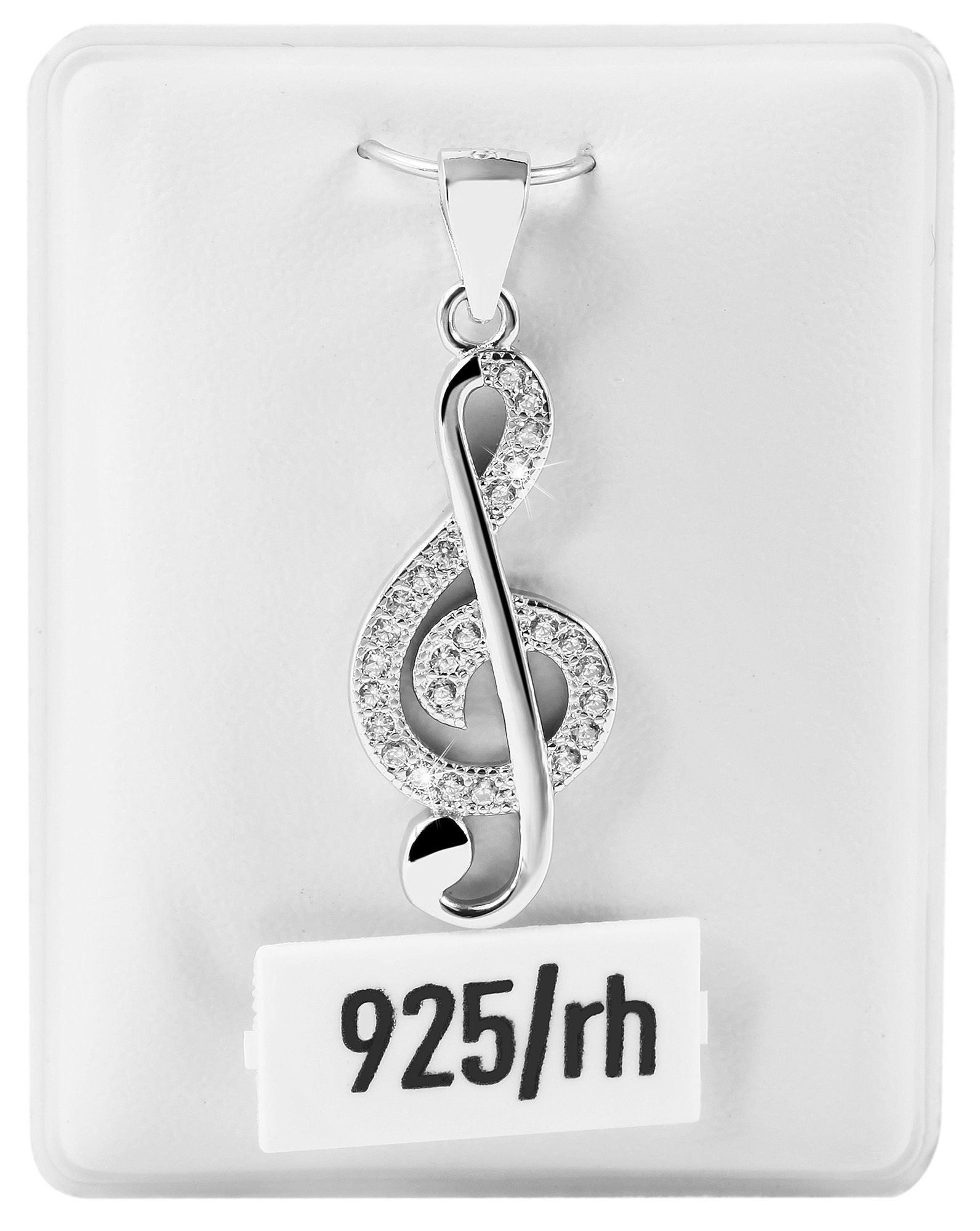 Kettenanhänger Anhänger aus 925 Silber mit Zirkonia
