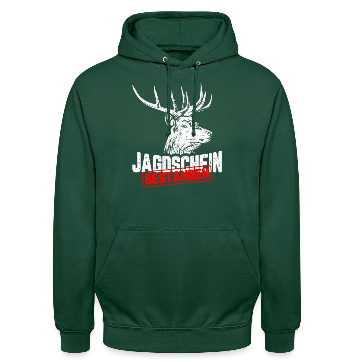 Spreadshirt Hoodie Jagdschein Bestanden, Jagdprüfung Unisex Hoodie (1-tlg)